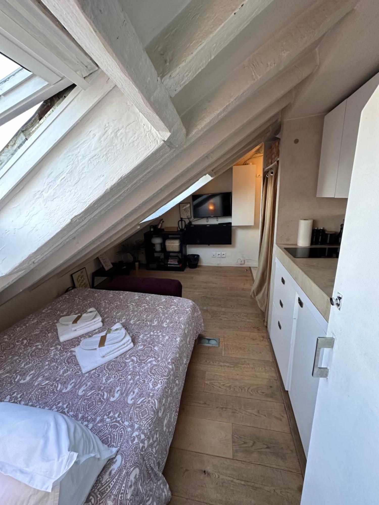 Apartamento Marais Rooftop Studio - Metro Filles Du Calvaire París Exterior foto